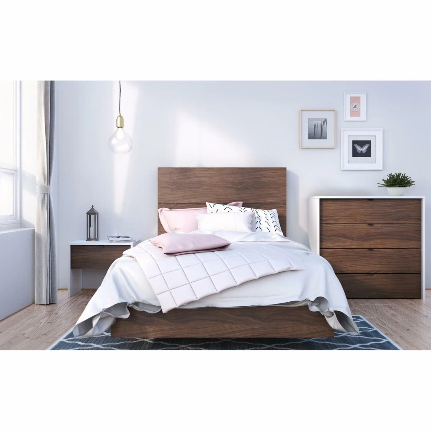 Deals π Queen Nexera Alibi Platform Bed With Optional Modern Headboard π 8 Deals π Queen Nexera Alibi Platform Bed With Optional Modern Headboard π - Image 6