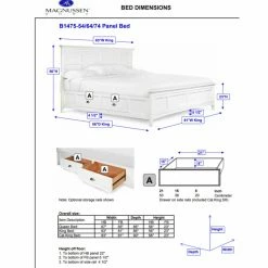 Buy ✔️ Queen Magnussen Kentwood Platform Storage Bed Set 🤩 -Beds Shop detail3MHF513