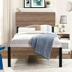 Buy ✨ Queen Milton Greens Stars Nolan Metal Platform Bed 🔥 -Beds Shop detail3MILT342