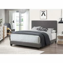 Coupon ❤️ Full/Double Milton Greens Stars Shelby Faux Leather Low Profile Bed 🤩 -Beds Shop detail3MILT387