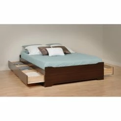Budget 🎉 Prepac Coal Harbor Mate's Platform Queen Storage Bed With 6-Drawers 👍 -Beds Shop detail3PRM303