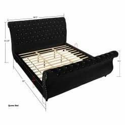 Best reviews of 🧨 Queen Roundhill Furniture Evora Platform Bed 🎁 -Beds Shop detail3ROUN469