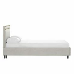 Flash Sale 😉 All Other Brands California King Upholstered Platform Bed With Nailhead Border 🎁 -Beds Shop detail3SKY2361