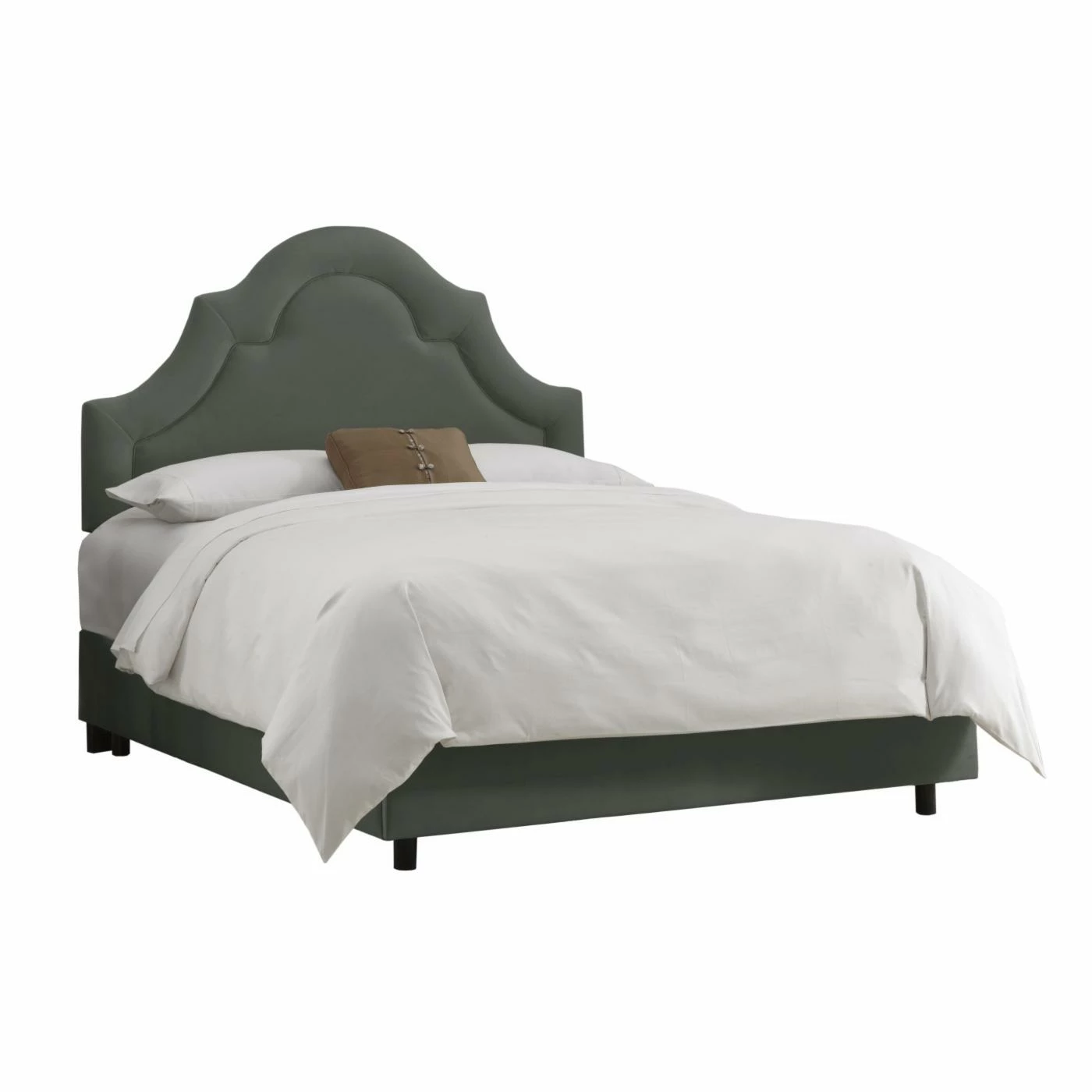 Discount π Skyline Furniture California King Arch Border Velvet Upholstered Bed π₯° 8 Discount π Skyline Furniture California King Arch Border Velvet Upholstered Bed π₯° - Image 6