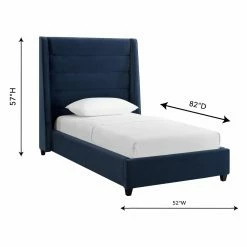 Coupon 😀 Queen TOV Furniture Koah Velvet Low Profile Bed 😀 -Beds Shop detail3TOVF605