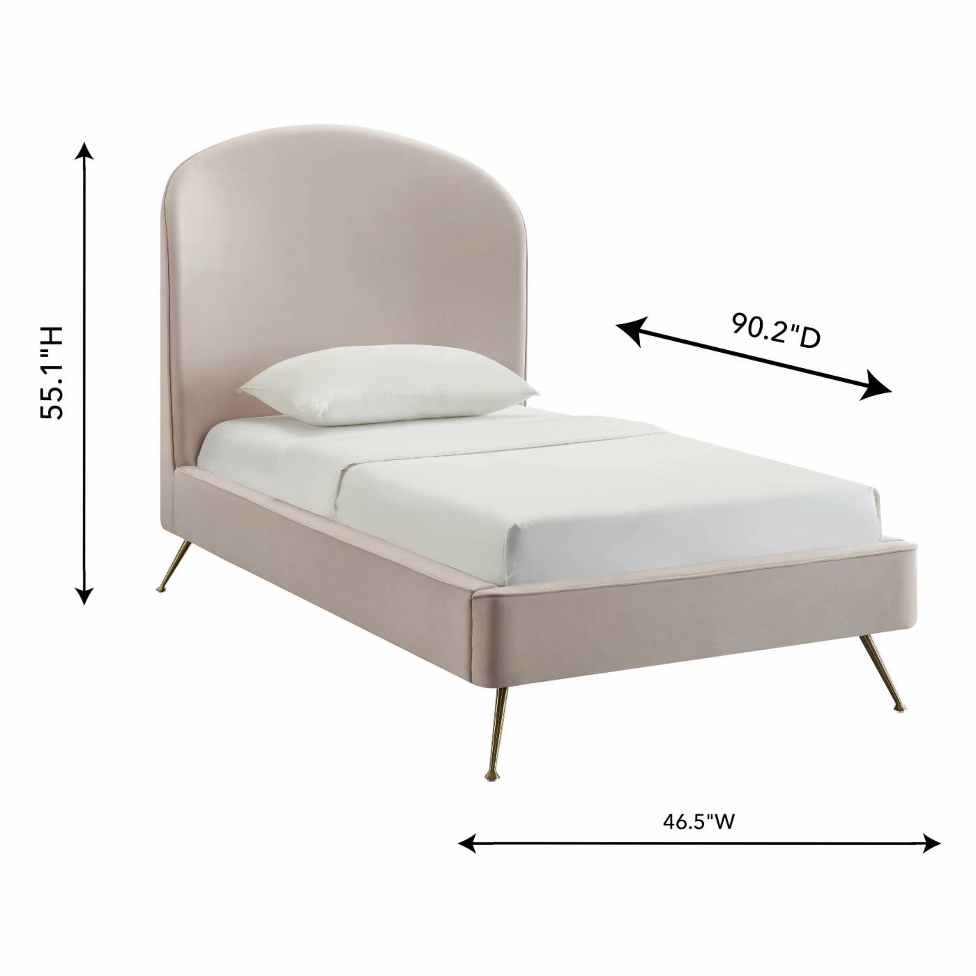 Best Pirce π₯° King TOV Furniture Vivi Velvet Platform Bed π 8 Best Pirce π₯° King TOV Furniture Vivi Velvet Platform Bed π - Image 6