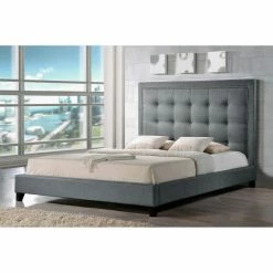Discount π― King HN Home Berkley Transitional Modern Platform Bed π 13 Discount π― King HN Home Berkley Transitional Modern Platform Bed π -Beds Shop detail3WSI2271