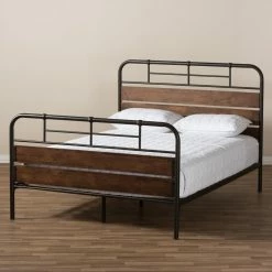 Outlet 🥰 Twin HN Home Stratford Modern Farmhouse Wood Platform Bed 🌟 -Beds Shop detail3WSI3597