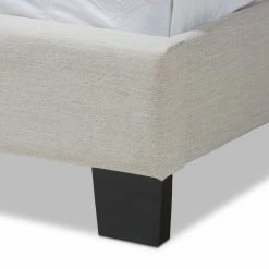 Wholesale 😉 King Baxton Studio Vivienne Upholstered Low Profile Bed 🌟 -Beds Shop detail3WSI3842