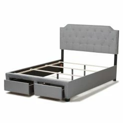 Discount ❤️ King Baxton Studio Aubrianne Storage Platform Bed 🎉 -Beds Shop detail3WSI3931