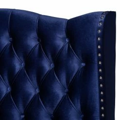Best Sale π₯ King Baxton Studio Hanne Velvet Upholstered Wingback Bed π₯° 16 Best Sale π₯ King Baxton Studio Hanne Velvet Upholstered Wingback Bed π₯° -Beds Shop detail3WSI4610
