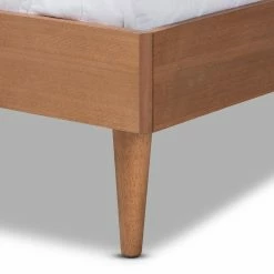 Best Sale 🤩 King Baxton Studio Rina Mid-Century Modern Platform Bed ✔️ -Beds Shop detail3WSI4687
