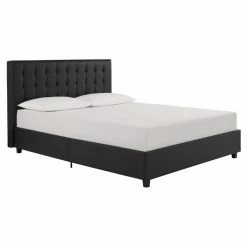 Flash Sale ❤️ Queen DHP Emily Upholstered Platform Bed 🌟 -Beds Shop detail4AMW1078