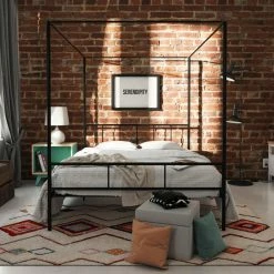 Buy π King Novogratz Marion Canopy Platform Bed π 18 Buy π King Novogratz Marion Canopy Platform Bed π -Beds Shop detail4AMW1620