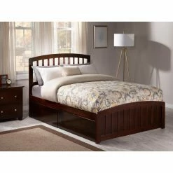 Cheapest 🔔 Full/Double AFI Furnishings Richmond Platform Bed With Matching Foot Board ✔️ -Beds Shop detail4ATF899