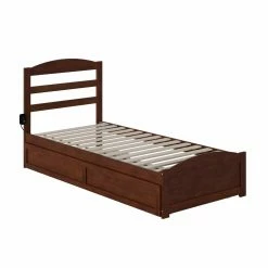 Cheapest 🔥 Full/Double AFI Furnishings Warren Platform Bed With Footboard ⭐ -Beds Shop detail4ATF935