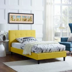 Wholesale 👍 Queen Modway Linnea Upholstered Platform Bed 🔥 -Beds Shop detail4EEI1445