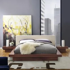 Budget 🎁 Modway Freja Platform Bed With Nightstands - Queen 😉 -Beds Shop detail4EEI1460
