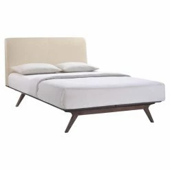 Deals 🎁 Queen Modway Tracy Upholstered Platform Bed 👍 -Beds Shop detail4EEI745