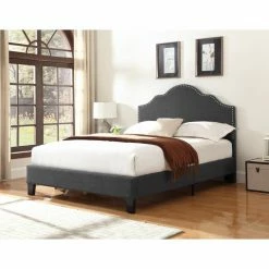 Outlet 🤩 Wallace & Bay California King Wallace & Bay Kirby Upholstered Platform Bed 🔥 -Beds Shop detail4EMER1409