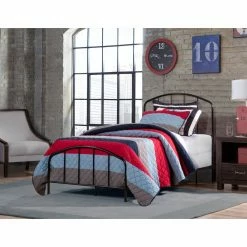 Hot Sale 🎁 King Hillsdale Furniture Tolland Arched Spindle Metal Panel Bed 👍 -Beds Shop detail4HL5407