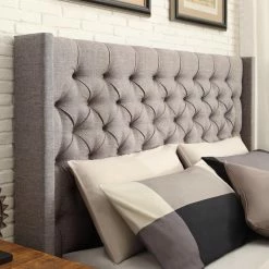 Discount π King HumbleNest Homestead Wingback Tufted Upholstered Platform Bed π₯ 17 Discount π King HumbleNest Homestead Wingback Tufted Upholstered Platform Bed π₯ -Beds Shop detail4HME3069