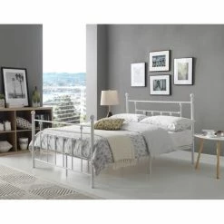 Buy 🛒 Queen Hodedah Imports Metal Spindle Poster Bed 😍 -Beds Shop detail4HODE085
