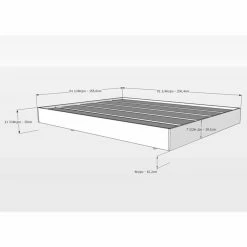 Best Pirce 😀 Nexera Nocce Queen Platform Bed 😉 -Beds Shop detail4MFI695