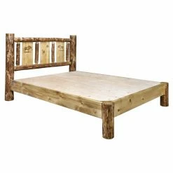 Top 10 ✔️ California King Montana Woodworks Glacier Country Collection Platform Bed With Laser Engraved Design 🥰 -Beds Shop detail4MONT374