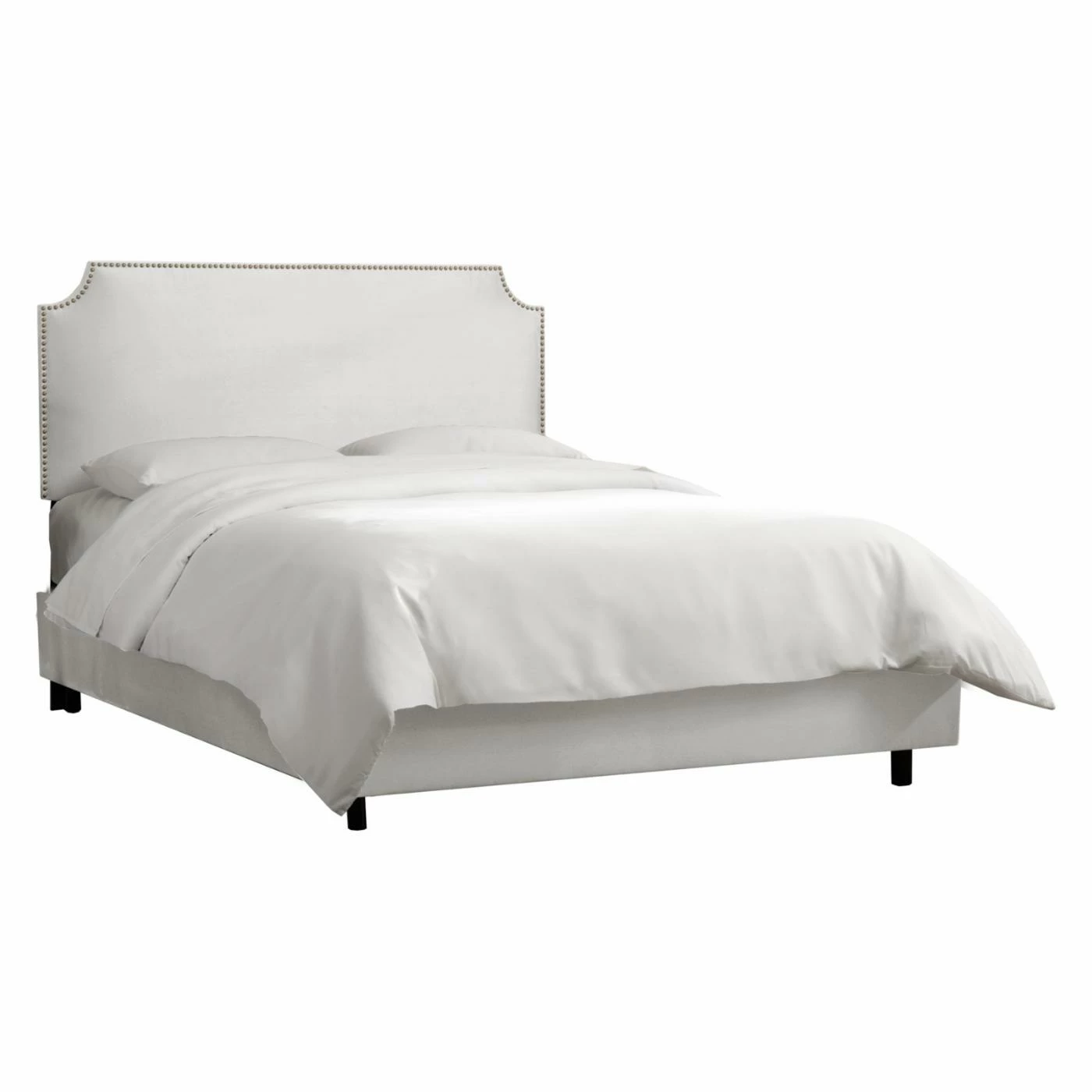 Discount π Skyline Furniture California King Skyline Notched Nailhead Upholstered Bed β€οΈ 7 Discount π Skyline Furniture California King Skyline Notched Nailhead Upholstered Bed β€οΈ - Image 5