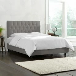 Promo π Skyline Furniture California King Skyline Tufted Linen Upholstered Panel Bed π― 18 Promo π Skyline Furniture California King Skyline Tufted Linen Upholstered Panel Bed π― -Beds Shop detail4SKY1730