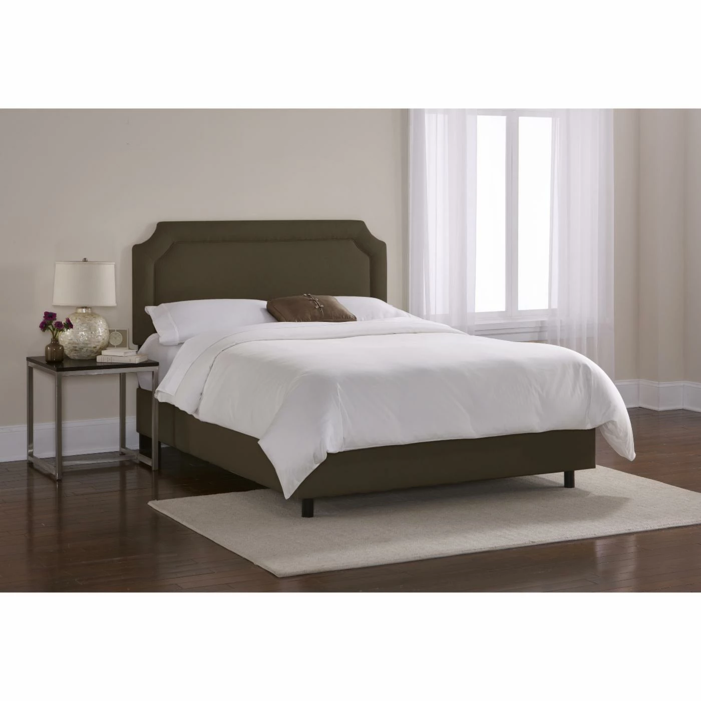 Discount π Skyline Furniture California King Notched Upholstered Bed π 9 Discount π Skyline Furniture California King Notched Upholstered Bed π - Image 7