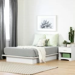 Wholesale 🎉 Queen South Shore Valentina Platform Bed 🔥 -Beds Shop detail4SSI707