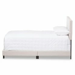 Cheapest 👍 King Baxton Studio Hampton Low Profile Bed 🔥 -Beds Shop detail4WSI3212