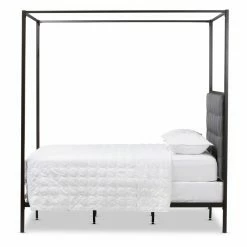 Wholesale ⨠Baxton Studio Eleanor Canopy Queen Bed 𧨠15 Wholesale ⨠Baxton Studio Eleanor Canopy Queen Bed 𧨠-Beds Shop detail4WSI3220