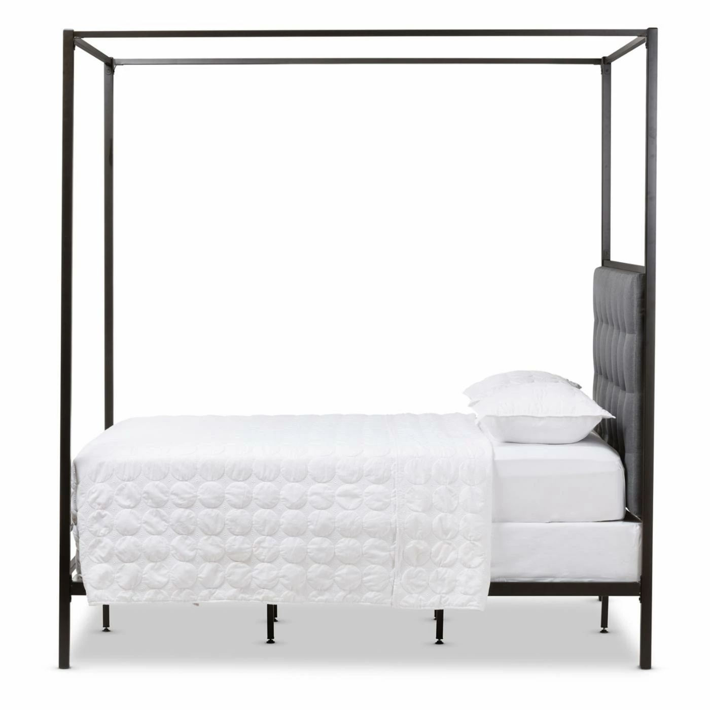 Wholesale ⨠Baxton Studio Eleanor Canopy Queen Bed 𧨠9 Wholesale ⨠Baxton Studio Eleanor Canopy Queen Bed 𧨠- Image 7