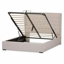 Budget π HN Home Centennial Transitional Upholstered Queen Size Gas-Lift Platform Bed π 18 Budget π HN Home Centennial Transitional Upholstered Queen Size Gas-Lift Platform Bed π -Beds Shop detail4WSI3336