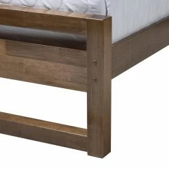 Cheapest 😉 King HN Home Temecula Transitional Solid Wood Platform Bed 💯 -Beds Shop detail4WSI3484