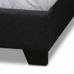 Best deal 🔔 King Baxton Studio Aden Upholstered Low Profile Bed 🧨 -Beds Shop detail4WSI4037
