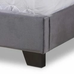 Coupon 🌟 King Baxton Studio Darcy Velvet Upholstered Low Profile Bed 😉 -Beds Shop detail4WSI4042
