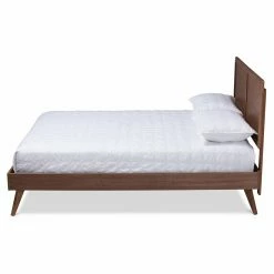 Promo 😉 King Baxton Studio Artemis Wood Platform Bed ✨ -Beds Shop detail4WSI4594