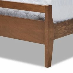 Best deal 😀 Queen Baxton Studio Avena Mid-Century Modern Platform Bed ⌛ -Beds Shop detail4WSI4681