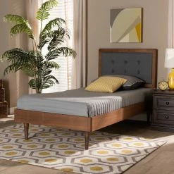 Hot Sale 🎁 Twin Baxton Studio Greta Platform Bed 👍 -Beds Shop detail4WSI5065