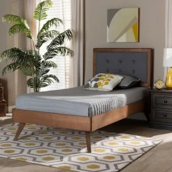 Discount 😉 Twin Baxton Studio Alida Platform Bed 🎁 -Beds Shop detail4WSI5120