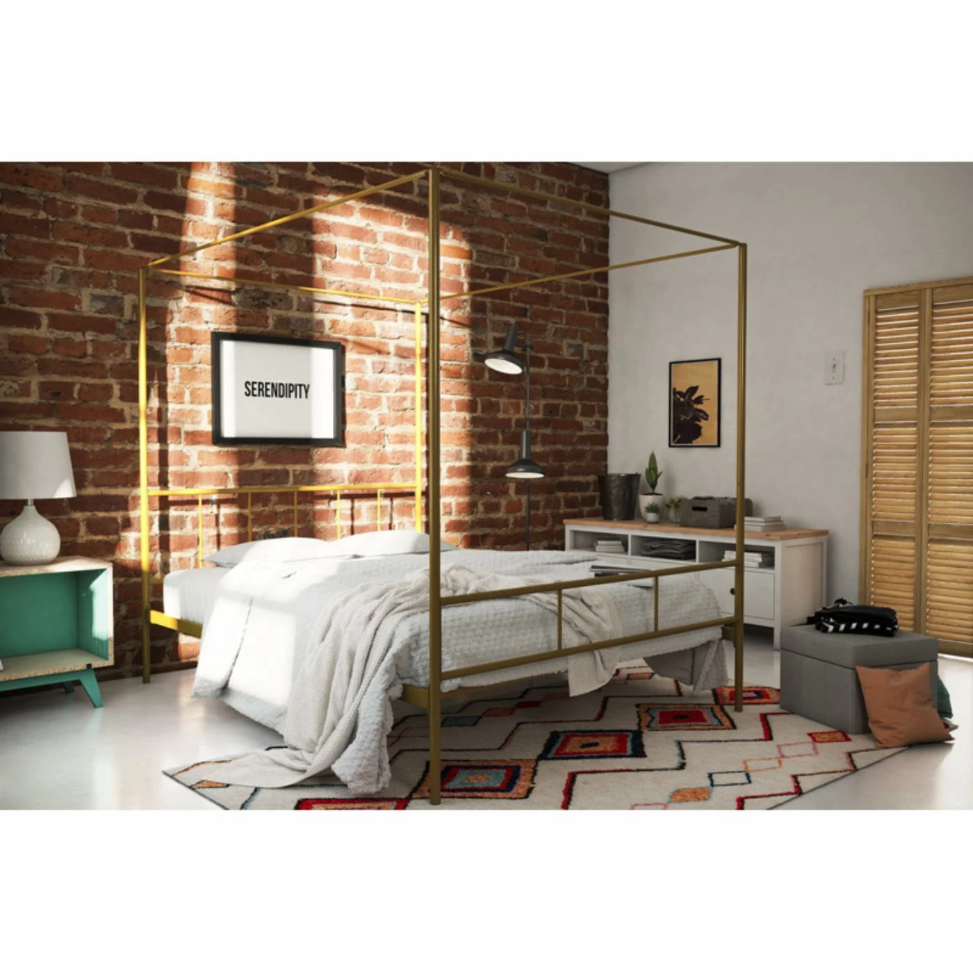 Buy π King Novogratz Marion Canopy Platform Bed π 10 Buy π King Novogratz Marion Canopy Platform Bed π - Image 8