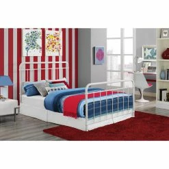 Budget ✔️ King DHP Brooklyn Panel Bed 🎉 -Beds Shop detail5AMW937