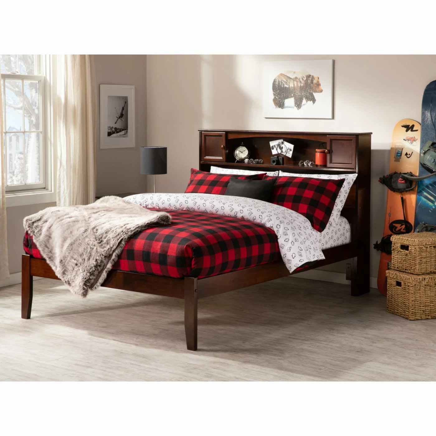 Best Sale π₯° AFI Furnishings Full/Double Urban Lifestyle Newport Bookcase Platform Bed π 10 Best Sale π₯° AFI Furnishings Full/Double Urban Lifestyle Newport Bookcase Platform Bed π - Image 8