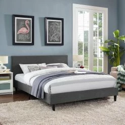 Wholesale 👍 Queen Modway Anya Upholstered Platform Bed 🥰 -Beds Shop detail5EEI1443