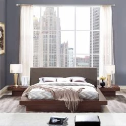 Budget 🎁 Modway Freja Platform Bed With Nightstands - Queen 😉 -Beds Shop detail5EEI1460