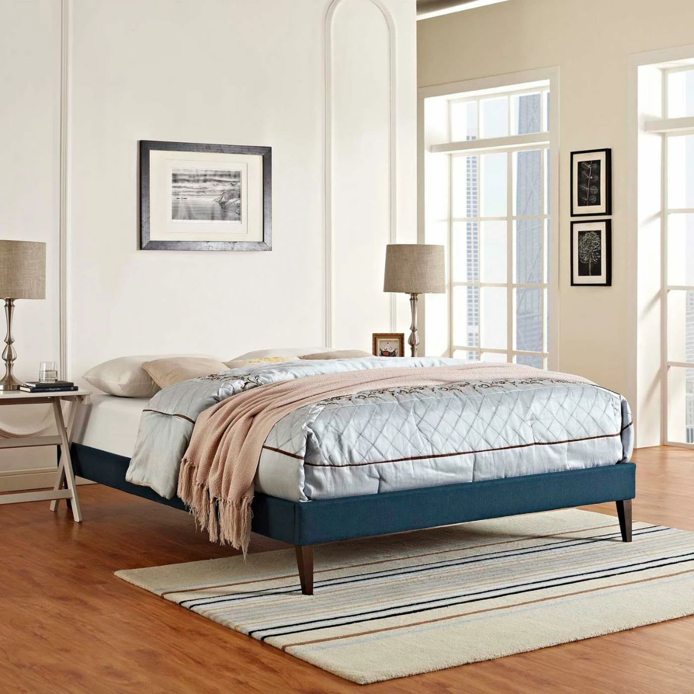 New β King Modway Tessie Platform Bed Frame With Squared Tapered Legs π 10 New β King Modway Tessie Platform Bed Frame With Squared Tapered Legs π - Image 8